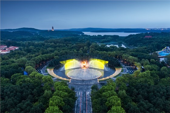 景區景觀亮化效果圖-信達電通