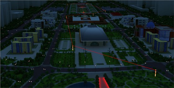 延安中軸線夜景規(guī)劃設計