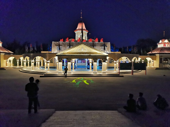 石景山游樂園國慶亮燈